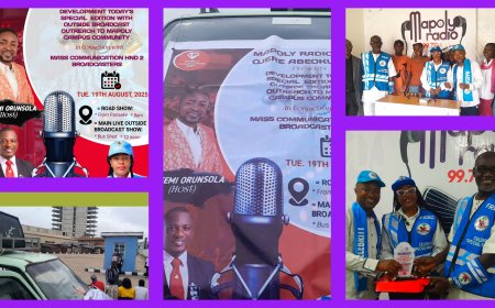 World Humanitarian Day 2025: MAPOLY Campus Radio, Final Year Broadcast Students Bombard Abeokuta with Outside Broadcast Outreach, Awards