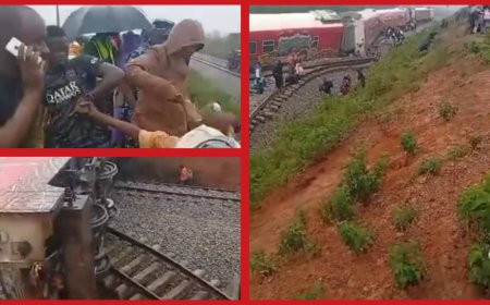 YOU-REPORT: Watch How Passengers Escaped Death After Kaduna Bound Train Derails at Asham Along Abuja-Kaduna Corridor