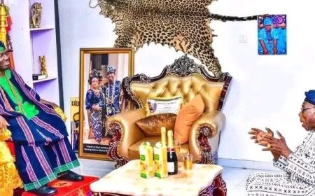 Obasanjo, Senator Iyabo Visit Alaafin Amid Deepening Dispute With Ooni of Ife