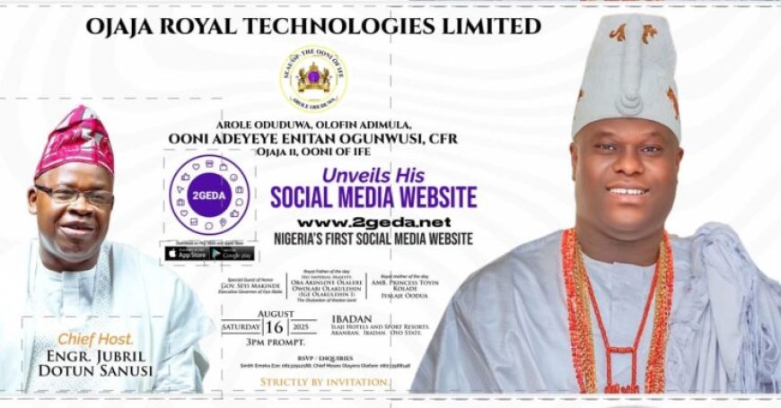 Tech Update:Nigeria Ready to Launch First Indigenous Social Media Platform, 2GEDA on August 16