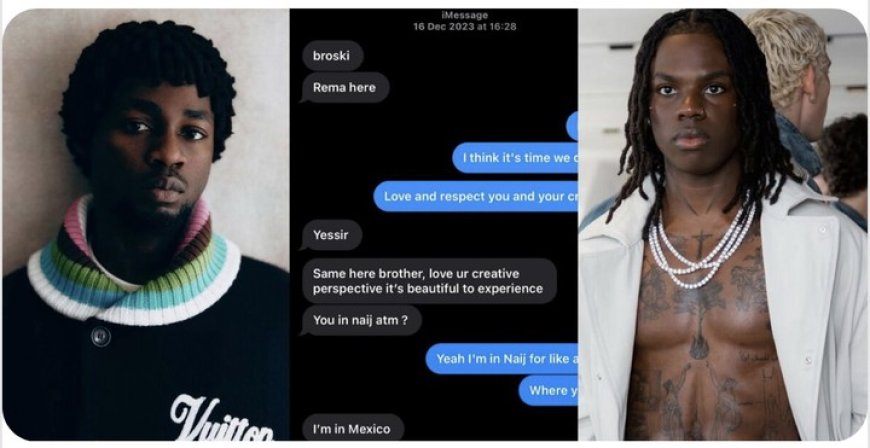 Omah Lay Accuses Rema of Stealing Album Concept as Alleged Chat Screenshots Leak