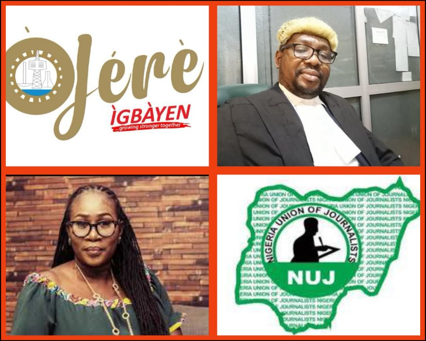 "She is a Professional to the Core",Ojere Igbayen Group Felicitates Adeola Ekine On Her Appointment As SA to NUJ President