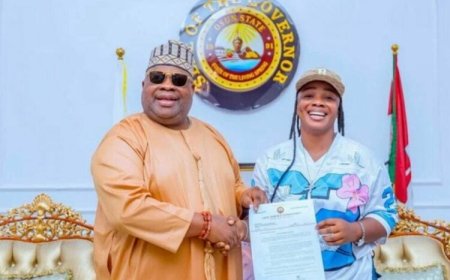 "Hard Work And Dedication Never Go Unnoticed" - Gov. Adeleke, Appoints Puff-Puff Seller As Gov’t House Chef, Offers Scholarship