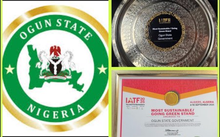 Ogun Shines Bright at Intra African Trade Fair, Wins IATF 2025 Sustainability Award at Algiers