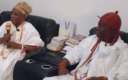 Installation: Ooni Visits Olubadan-designate Ladoja in Ibadan