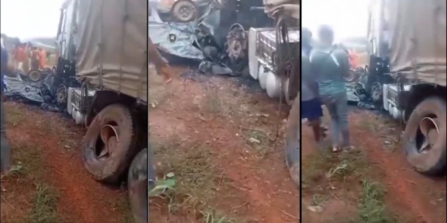 Tragedy Strikes Again as Dangote Truck Runs Into Vehicle, Crushes Entire Family, Others in Enugu