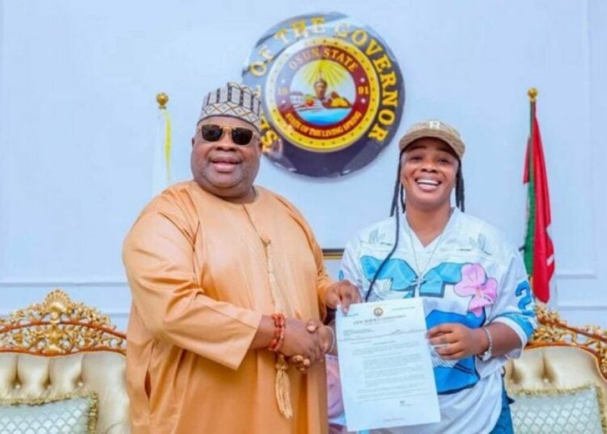 "Hard Work And Dedication Never Go Unnoticed" - Gov. Adeleke, Appoints Puff-Puff Seller As Gov’t House Chef, Offers Scholarship