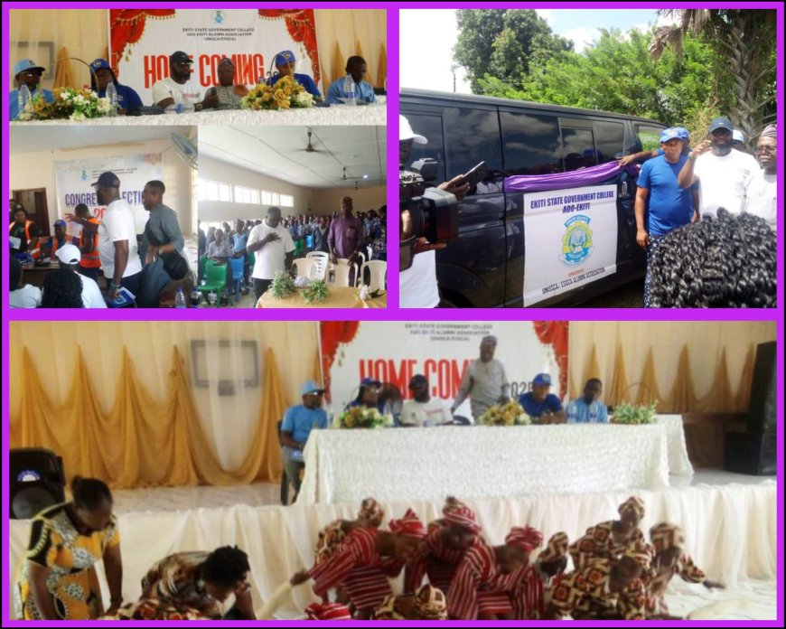 ALUMNI NEWS:Ekiti State Government College Ado-Ekiti Alumni Celebrates 40th Anniversary, Gifts 18 Seater Bus, Elects New Excos