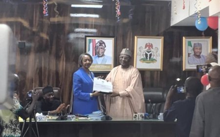 Breaking: Yakubu Hands Over as May Agbamuche-Mbu Becomes Acting INEC Chairman