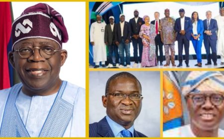 Fashola Appreciates Tinubu for Mentoring Him, Sanwo-Olu, Commends Lagos Strides at Omi Eko Project Launch