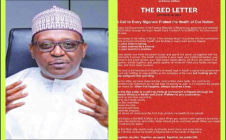 Open Red Letter Issued to Nigerians As FG Releases N32.9bn to Boost Primary Healthcare, Sue for Collaborations