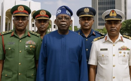 Tinubu Sacks Service Chiefs, Appoints Replacements Amid ‘hushed’ Coup Scare, Says It's to Strengthen Security Architecture