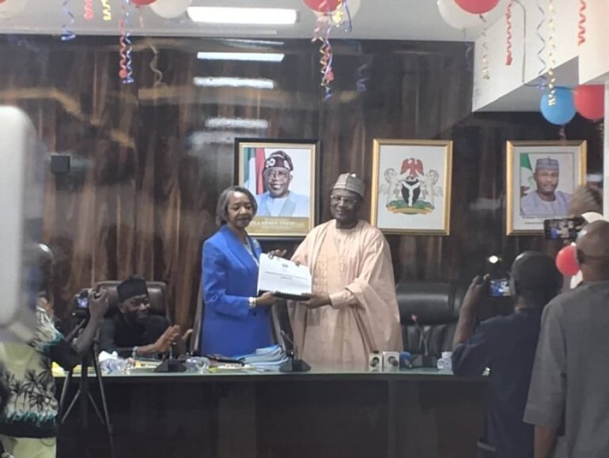 Breaking: Yakubu Hands Over as May Agbamuche-Mbu Becomes Acting INEC Chairman
