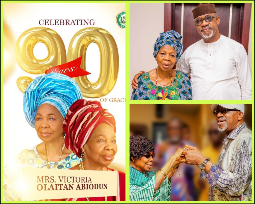 Governor Dapo Abiodun Celebrates Nonagenarian Mother with Glowing Tributes