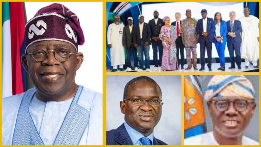 Fashola Appreciates Tinubu for Mentoring Him, Sanwo-Olu, Commends Lagos Strides at Omi Eko Project Launch