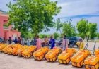 Fight Against Unemployment: Nigerian Politician Empowers Youth With Jerrycans, Wheelbarrows