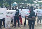 Amid Trump Threats, PDP Members Stage Protest at US Embassy in Abuja