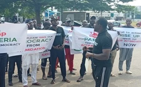 Amid Trump Threats, PDP Members Stage Protest at US Embassy in Abuja