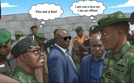 Viral Video: Police Attached to Wike Sparks Reaction After Telling Soldiers:   "The Powerful Are Fighting, We're The Ones Hungry, This Fight is For The Rich, Not Our Fight!"