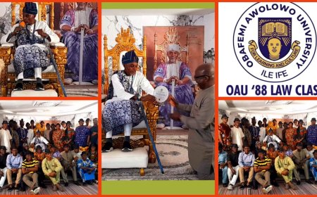 Olowu of Owu Canvasses Support for Traditional Mediation Model As O.A.U 88 Law Class Floats Egba Reunion in Grand Style