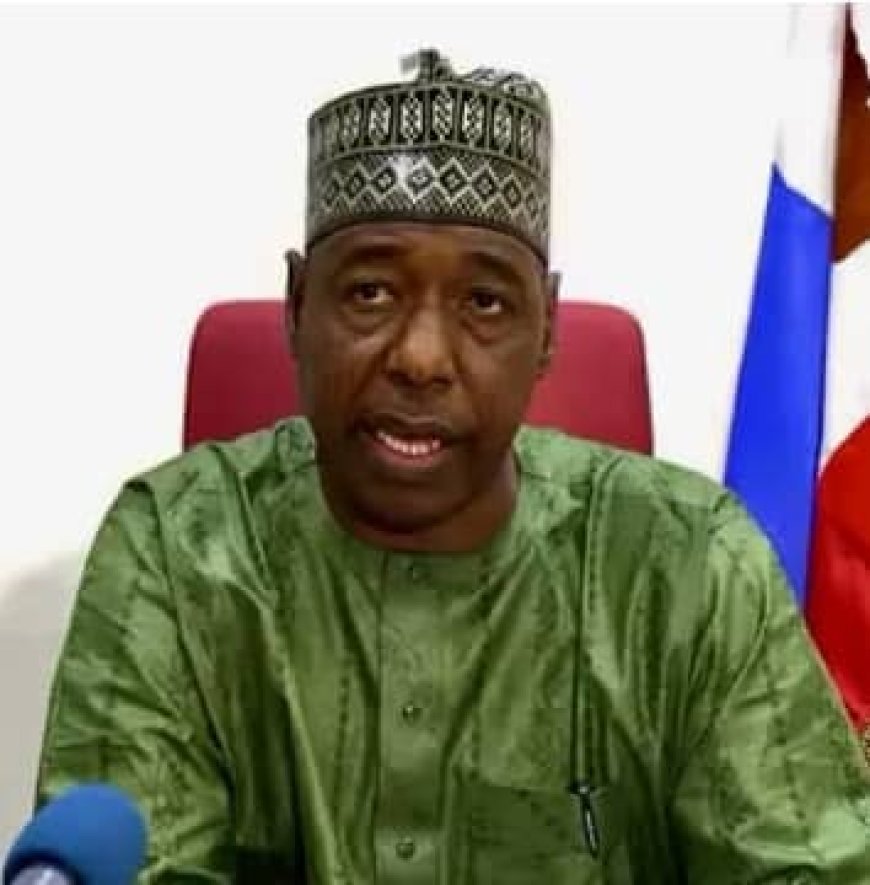 Zulum Declares Statewide Fasting, Prayer in Borno on Monday Over Boko Haram Threats