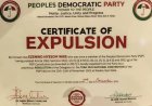 PDP Shows Pressmen Wike's Explosion Certificate