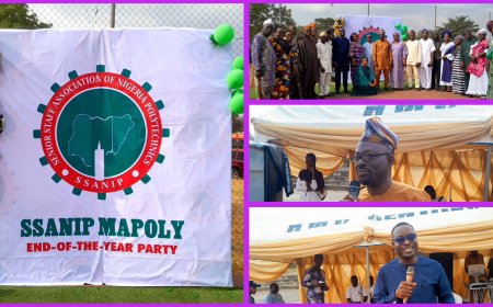 MAPOLY Rector Reinstates Commitment to Staff Welfare As SSANIP Floats Maiden End-of-the-Year Party 