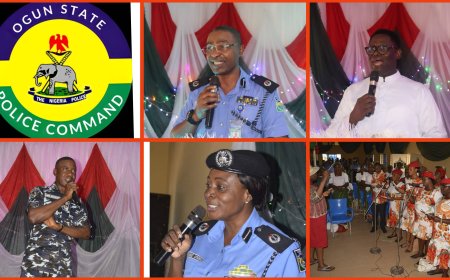 PHOTONEWS: OGUN POLICE COMMAND FLOATS CHRISTMAS CAROL SERVICE AT ELEWERAN, ABEOKUTA 