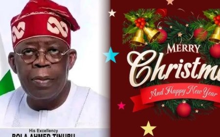 PRESIDENT TINUBU'S 2025 CHRISTMAS GOODWILL MESSAGE (FULL TEXT)