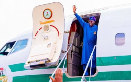 2026 Submit: Tinubu Departs Lagos For Europe Day After Eyo Festival