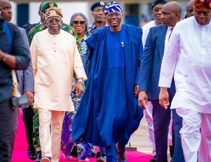 End-of-Year Holidays: Tinubu Lands in Lagos as Sanwo-Olu, Government Officials, Chieftain of APC Welcome Jagaban