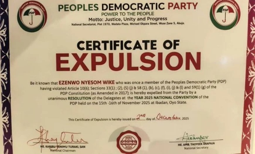 PDP Shows Pressmen Wike's Explosion Certificate