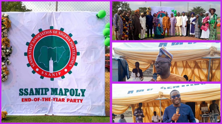 MAPOLY Rector Reinstates Commitment to Staff Welfare As SSANIP Floats Maiden End-of-the-Year Party 