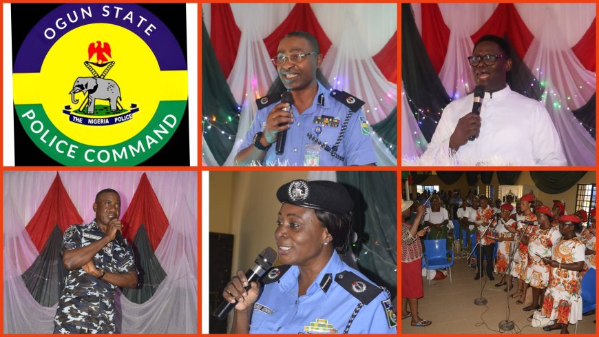 PHOTONEWS: OGUN POLICE COMMAND FLOATS CHRISTMAS CAROL SERVICE AT ELEWERAN, ABEOKUTA 