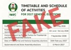 INEC Refutes Reports of Releasing Timetable For 2027 General Election