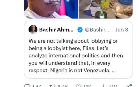 VIRAL X BANTER:"Nigeria is Not Venezuela, ...US Can Easily Rendition Tinubu, Shettima The Same Way It Did Venezuela’s Maduro - US Lobbyist Tells Bashir Ahmad in Heated Exchange