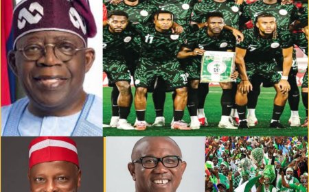 Football Unites Nigeria As Tinubu, Obi, Kwankwaso, Nigerians Hail Super Eagles 2: 0 Victory Over Algeria