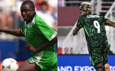 Victor Osimhen Dismisses Comparisons With Rashidi Yekini After Nigeria Beat Algerians