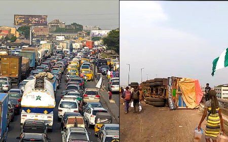 Two Dead, Several Injured In Multiple Crash On Lagos-Ibadan Expressway.