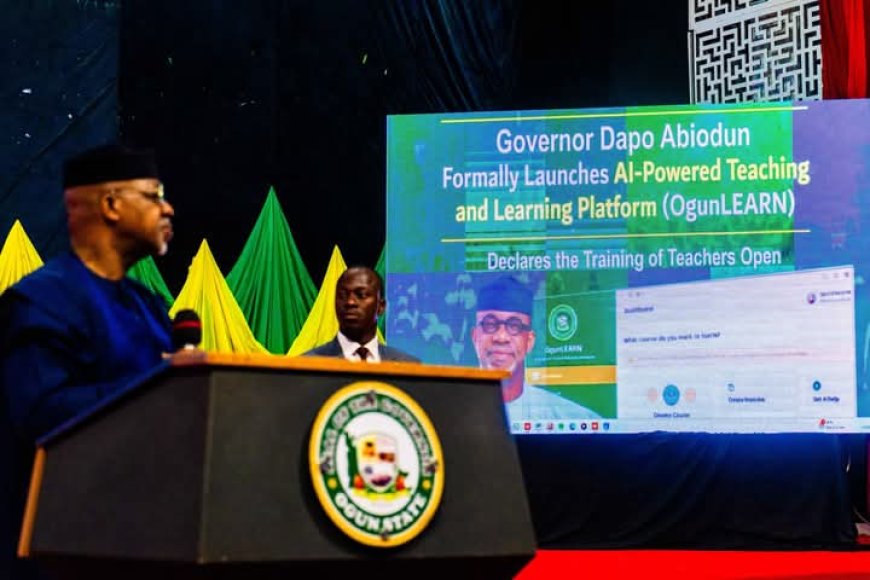 Governor Dapo Abiodun Launches AI-Powered Teaching and Learning Platform Code Named OgunLearn