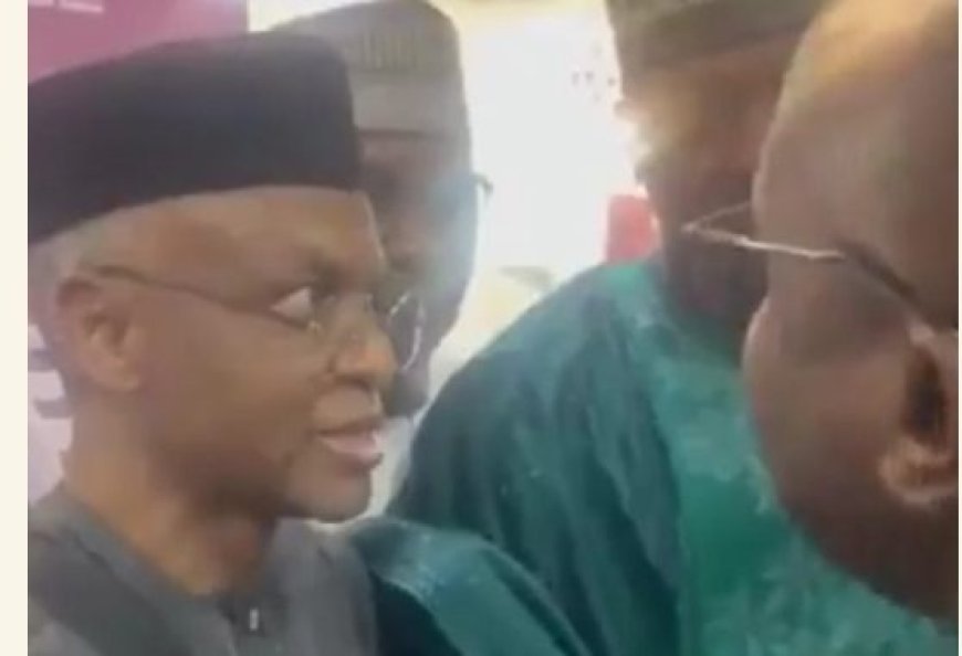 Breaking: Protest Greets El-Rufai as He Arrives at EFCC Headquarters